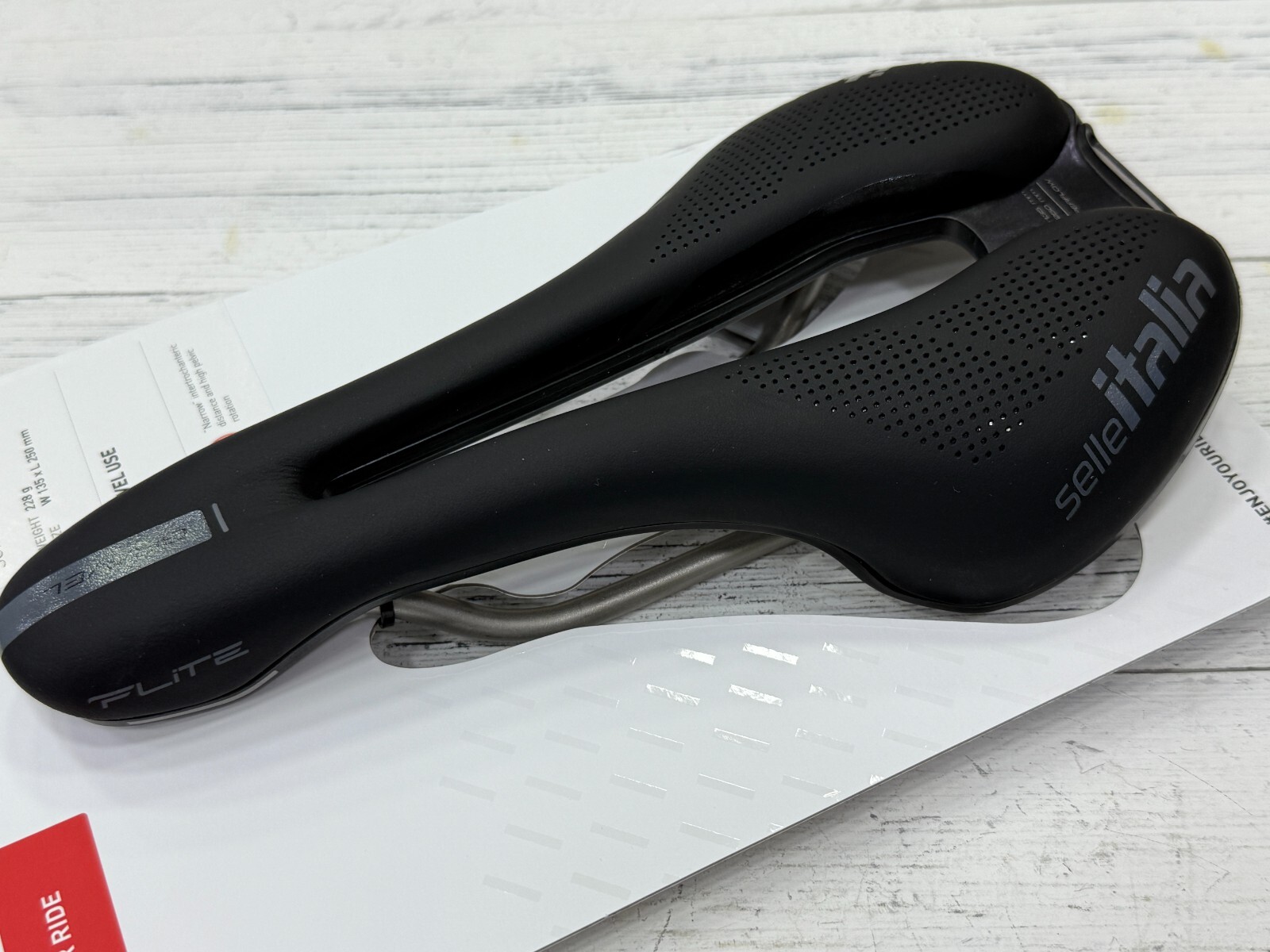 Selle Italia Flite Boost Gravel S3 TI316 Superflow Saddle (Black)