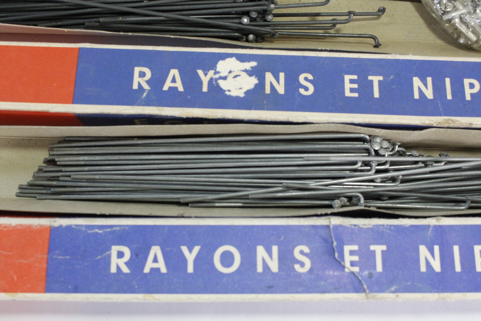 (10) Berg Union Bike Spokes/Nipples Boxes Assorted Sizes NOS 1980s Germany