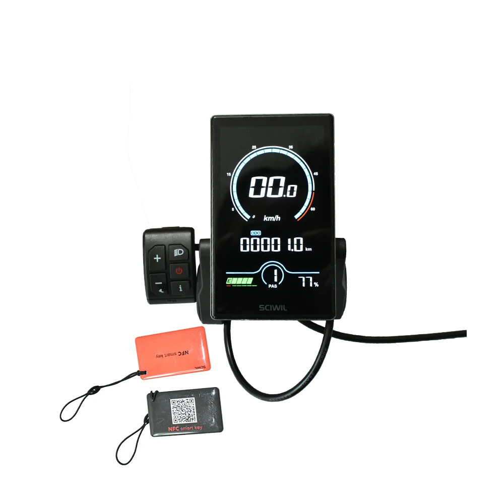 Electric Bike Meter SRM808X LCD Display Lithium 2 Protocol 24V 36V 48V 60V 72V