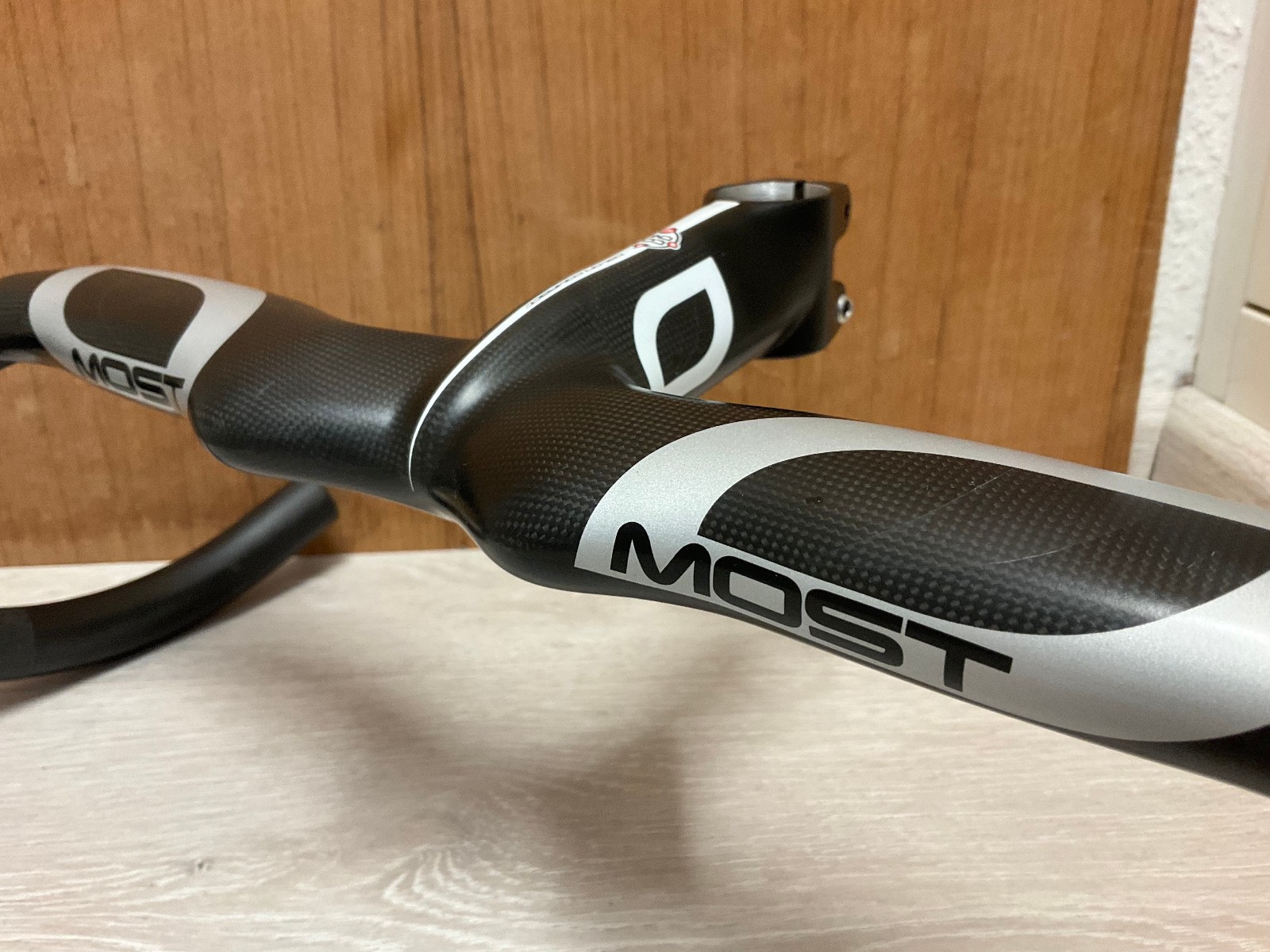 NOS Pinarello Most Talon Carbon Compact Integrated One Piece Handlebar Handlebar