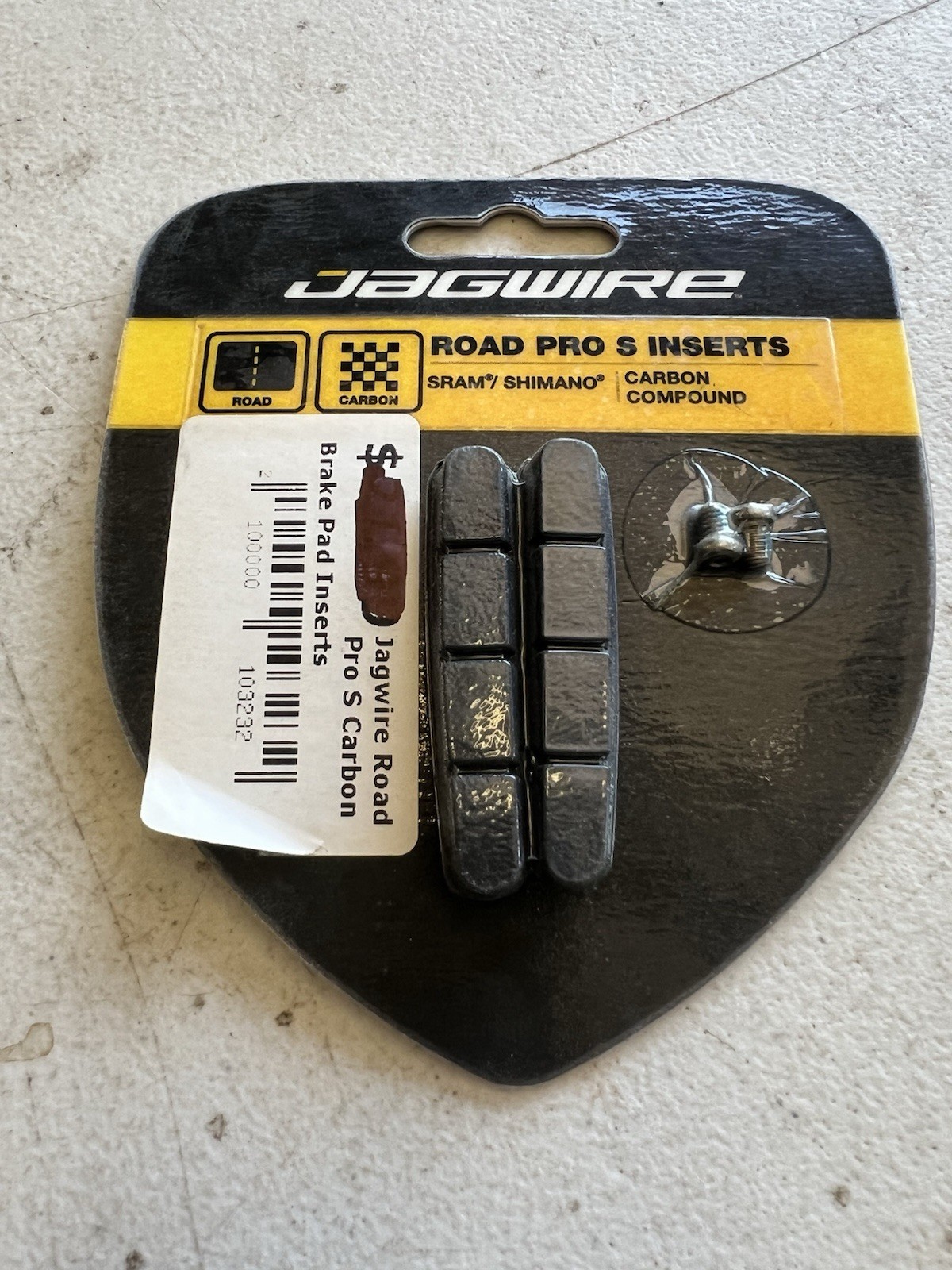 Jagwire Road Pro S Brake Pad Inserts SRAM / Shimano Carbon Compound Pair