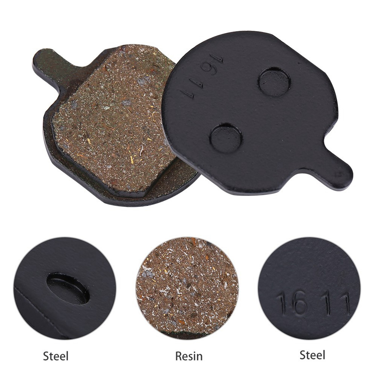 4 Pairs Mountain Bike Metallic Disc Brake Pads For Hayes Sole MX2/3/4/5 QWKB