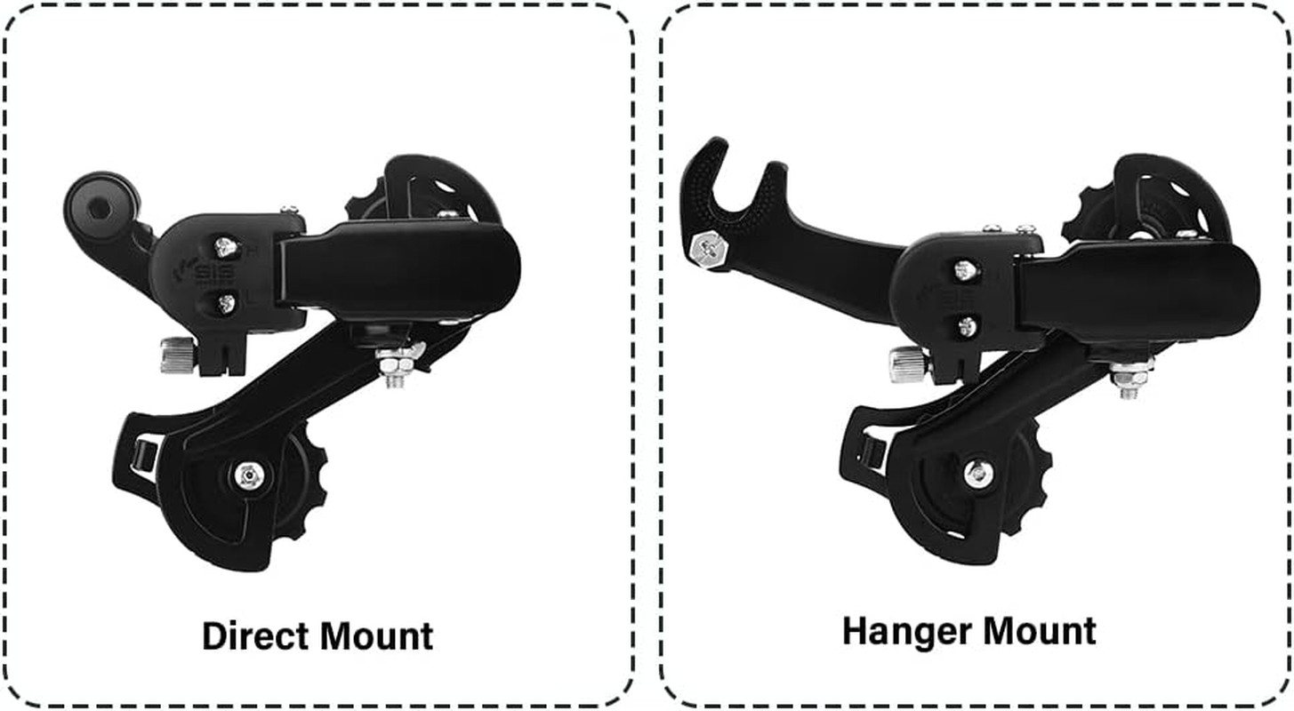 Bicycle Rear Derailleur, 6/7/Speed Direct Hanger Mount for Mountain Bike