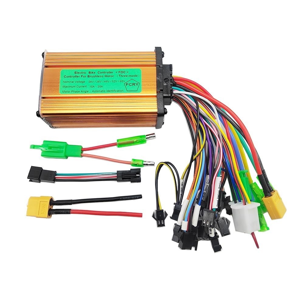 Universal 24V 36V 48V 60V Brushless Motor Controller for E-Bike & E-Scooter 10A