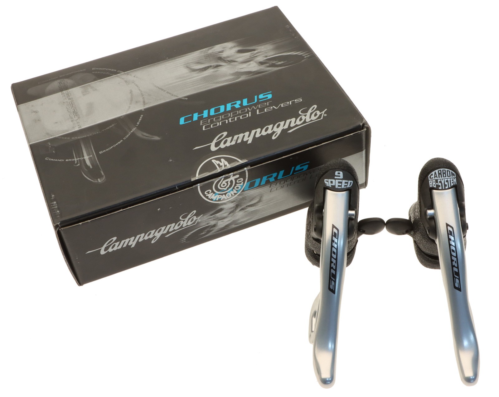 Campagnolo Chorus 9 Speed Carbon BB Ergopower Brake Levers Shifters 2001 NOS NEW