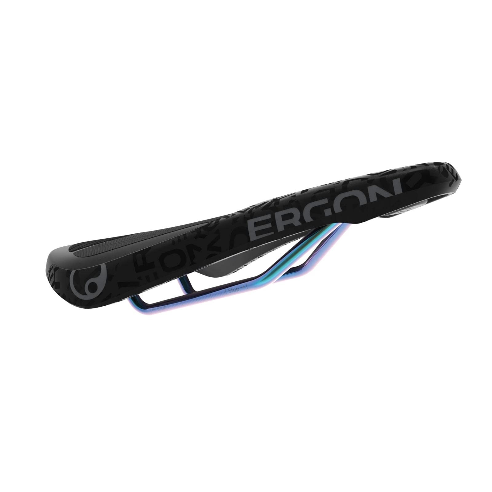SM Downhill Comp Team Saddle, Oil Slick Rails, Black