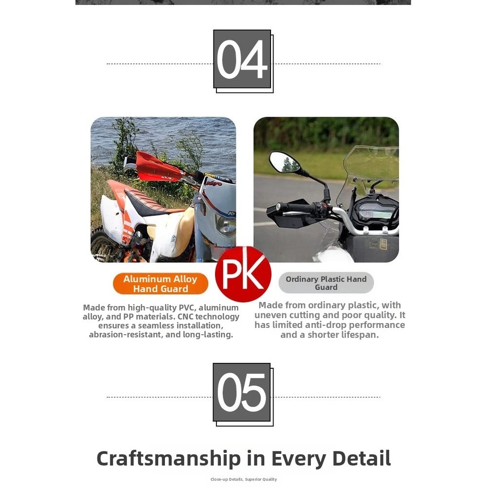 Aluminum Alloy Hand Guards for For surron Compatible with 22mm 28mm Handlebars