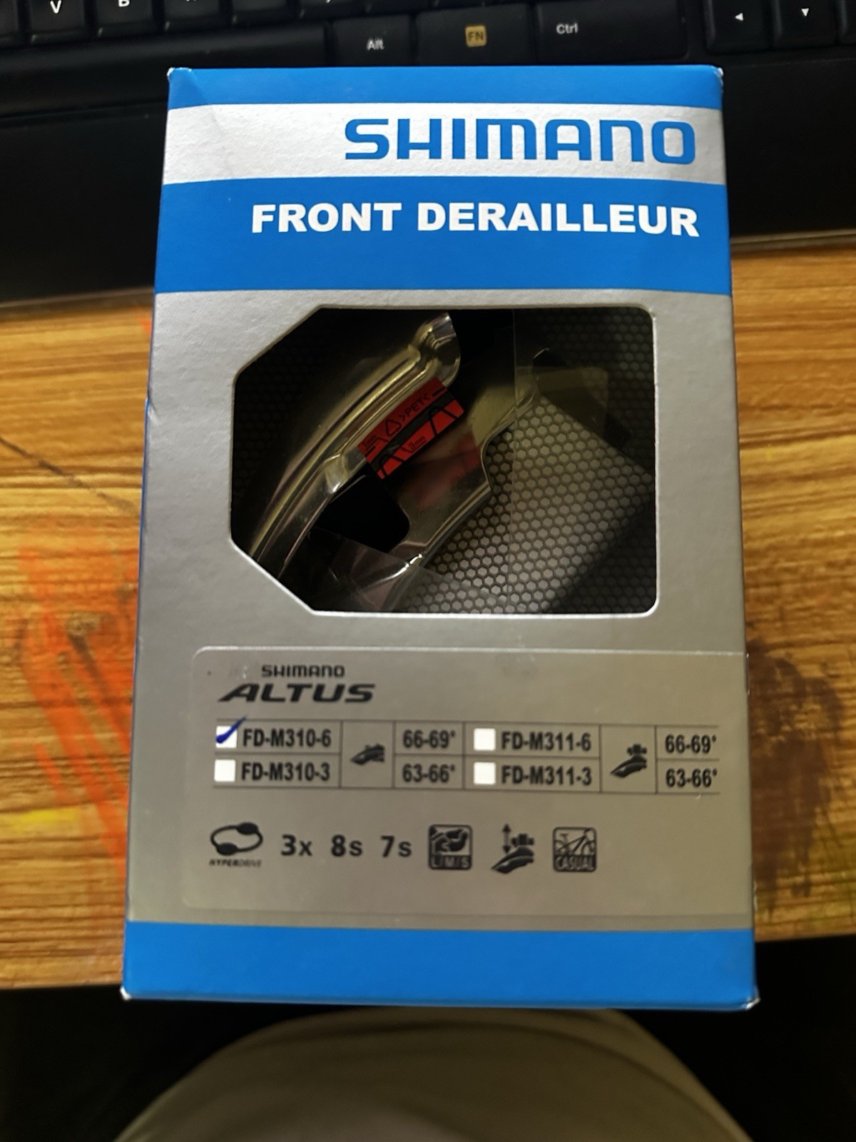 Shimano Altus – Top Swing Front Derailleur – FD-M310-6 BNIB
