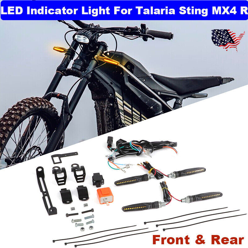 LED Street Legal Kit For Talaria Sting MX4 R E-Bike Turn Signal Indicator Lights