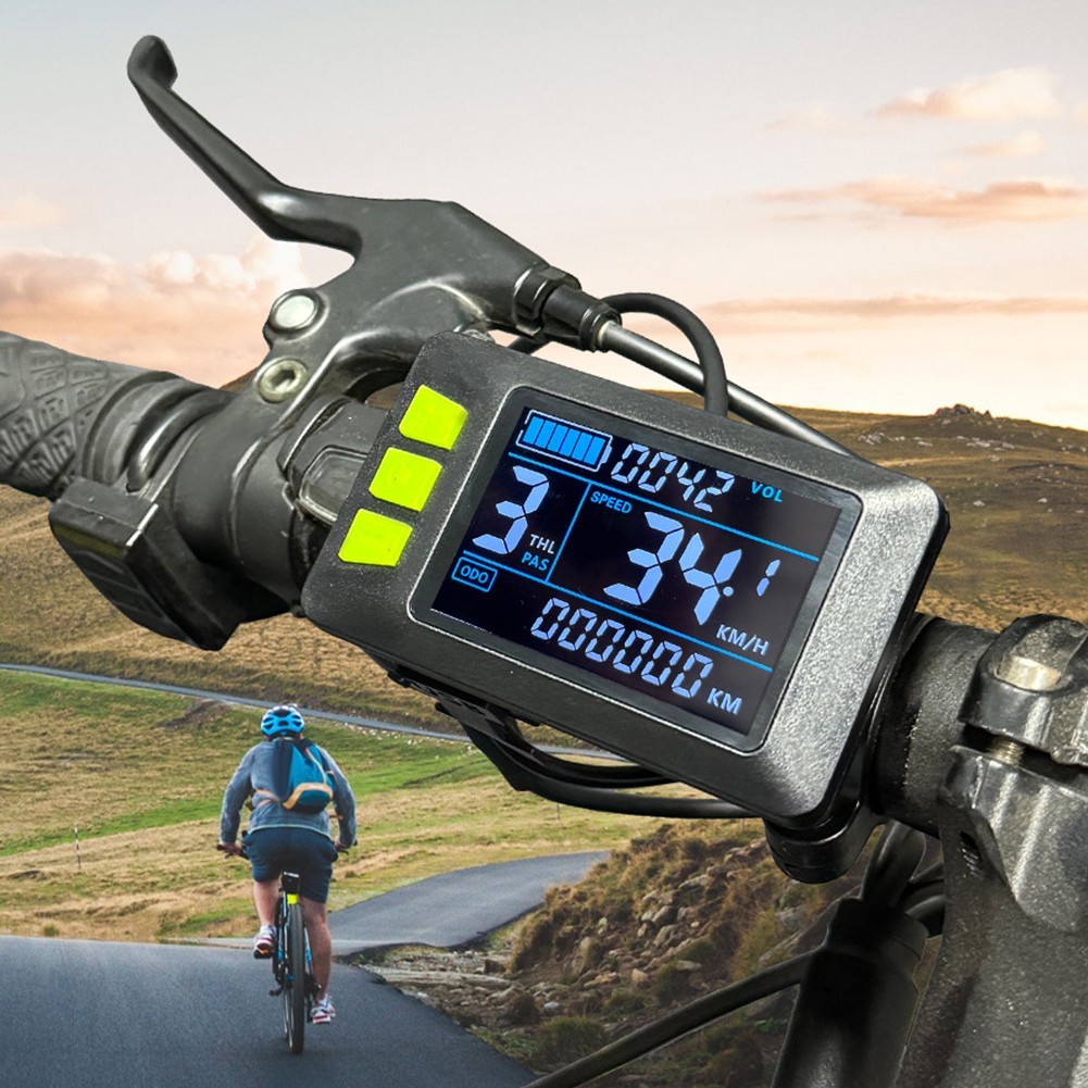 USB Enabled Intelligent LCD Display for Electric Bike Speed Monitoring