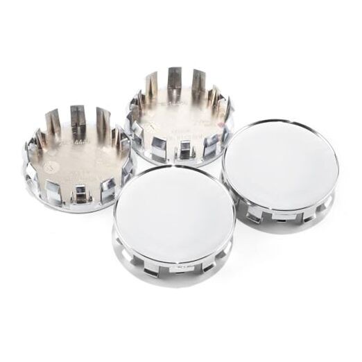 4Pcs 70mm(2.76in) Wheel Center Caps Outer 70MM 2.76″ . Inner 65MM 2.56″ Chrome