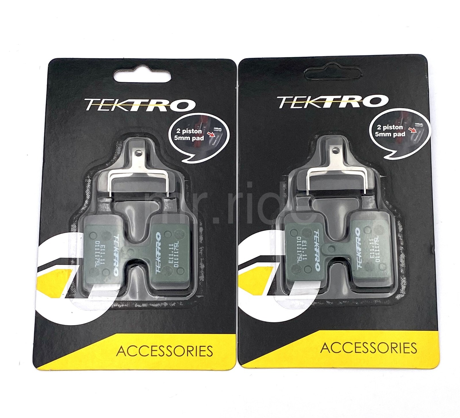 Tektro E11.11 Brake Pad, Organic 5mm for HD-E395, HD-T390 Brake Caliper 2 Pairs