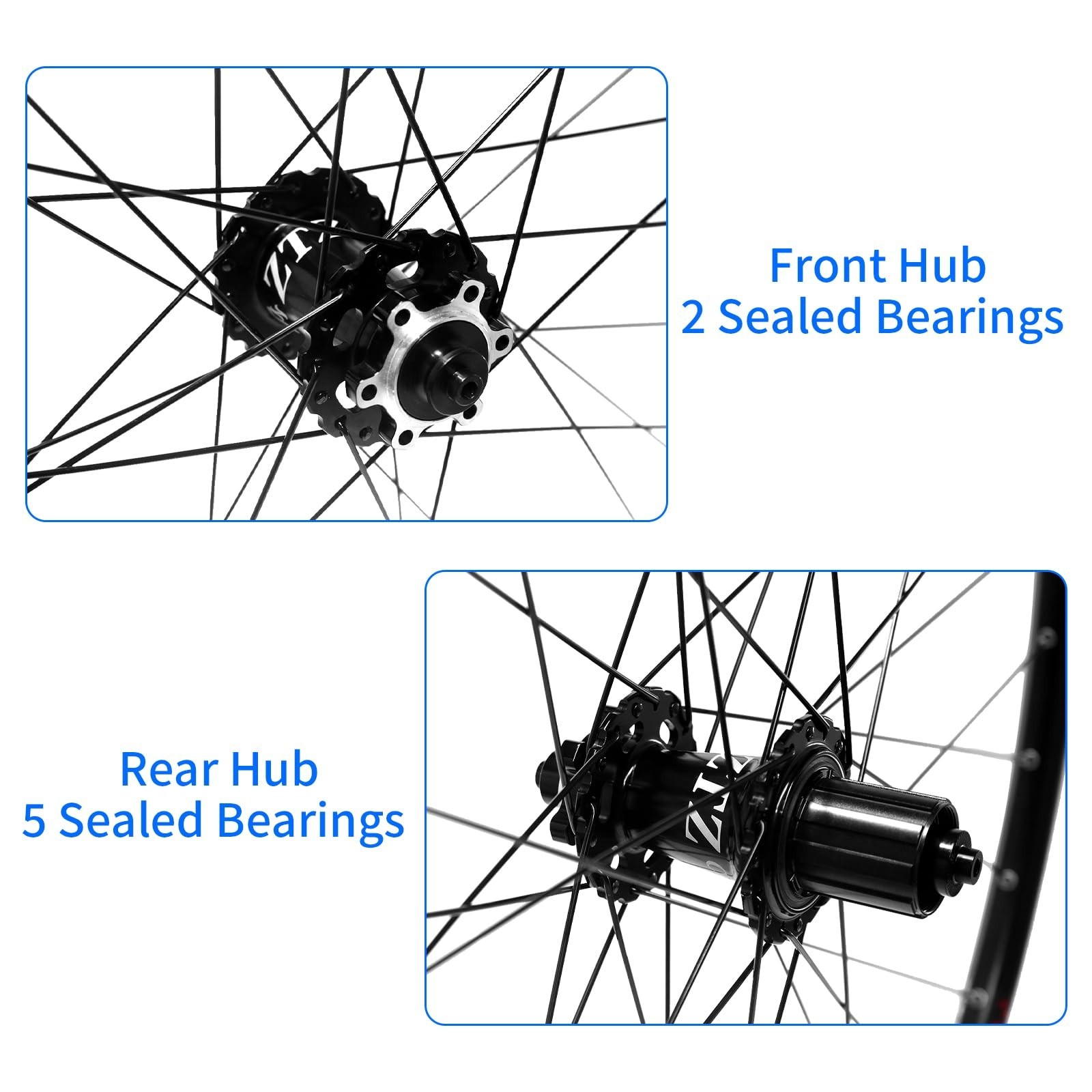 26″/27.5″/29″ Mountain Bike Wheelset，Ultralight Aluminum Alloy Rim 32H Hi