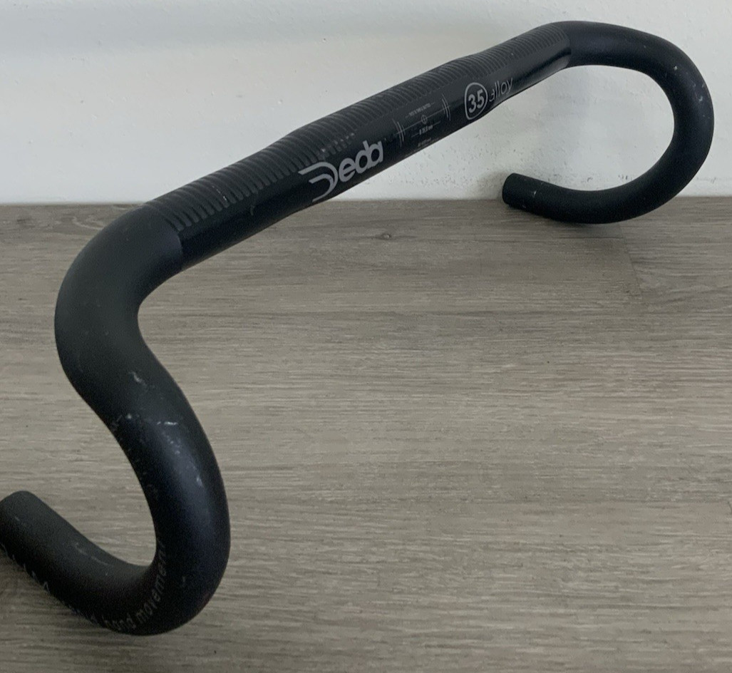 DEDA 35 ALLOY DROP BARS 40 CM C TO C 278 GRAMS SHALLOW ANATOMIC 35 MM CLAMP