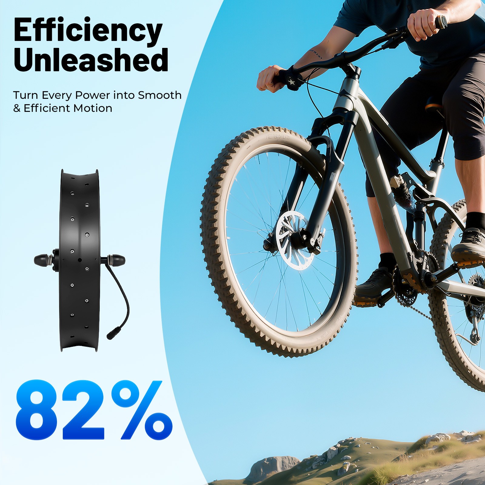 20″ 1000W 48V eBike Conversion Kit Front Wheel Hub Motor Electric Bike ﻿