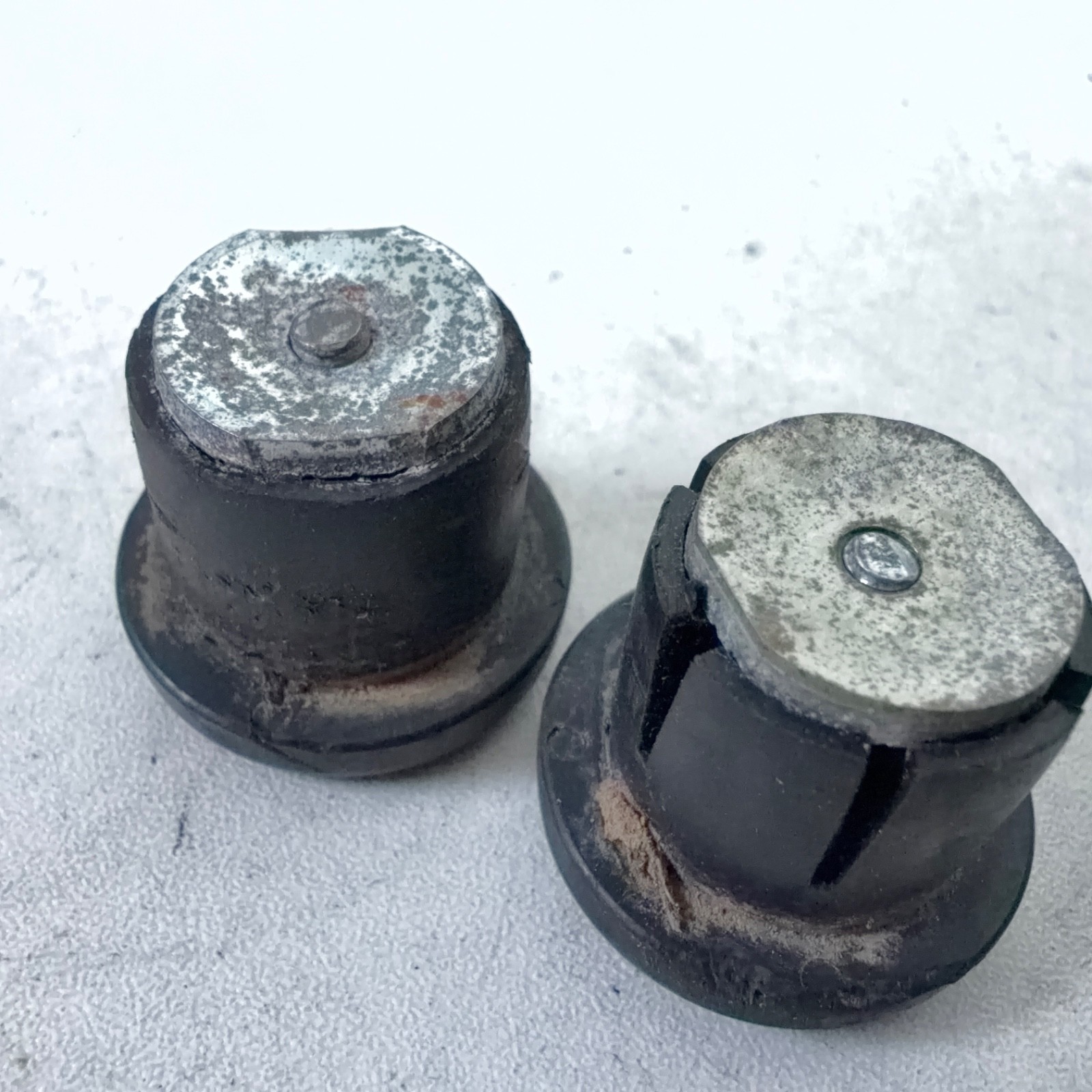 Vintage Cat Eye Bar End Plug Model 300 Black Drop Bar Handlebar Cap Set