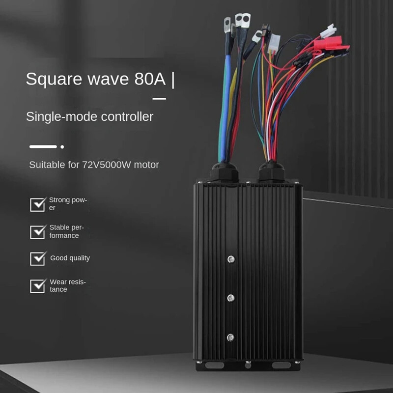 48V-72V 80A Square Wave Controller 5000W SM Plug for Electric Bicycle USA STOCK