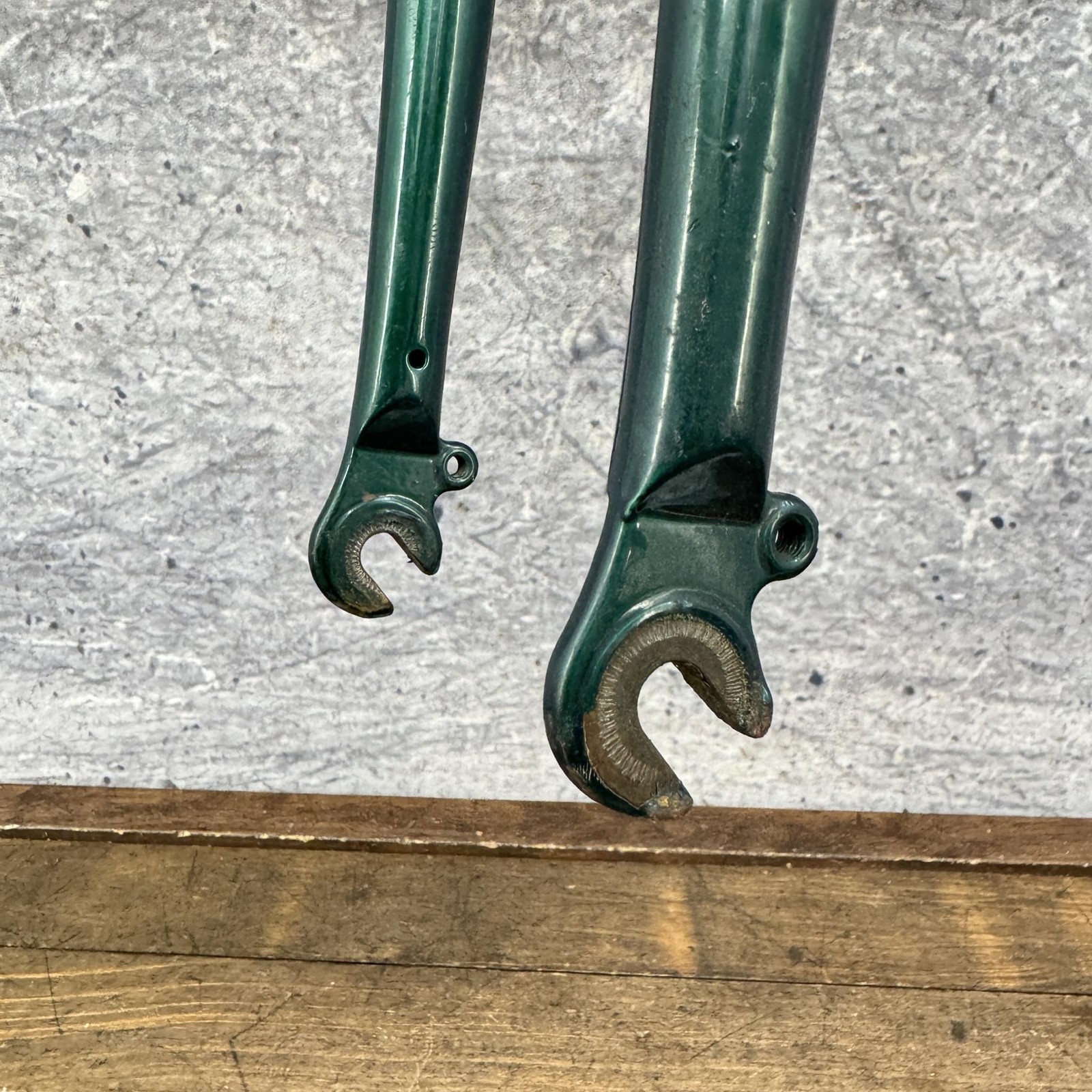 Vintage Trek 26in Fork 1 1/8 Threaded 90s MTB Canti Green Rigid Steel CRMO