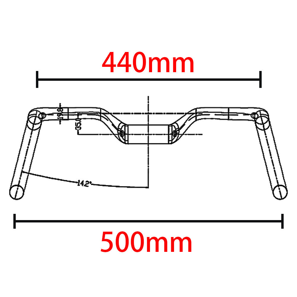 Carbon Fiber Riser 35mm Handlebar Road Bike Drop Bar 31.8mm Internal Cable Black