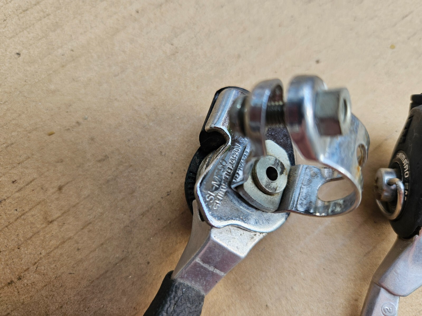 Vintage Shimano EM Ratcheting Thumb Shifters SL-MT50 3×6 6 Speed Japan