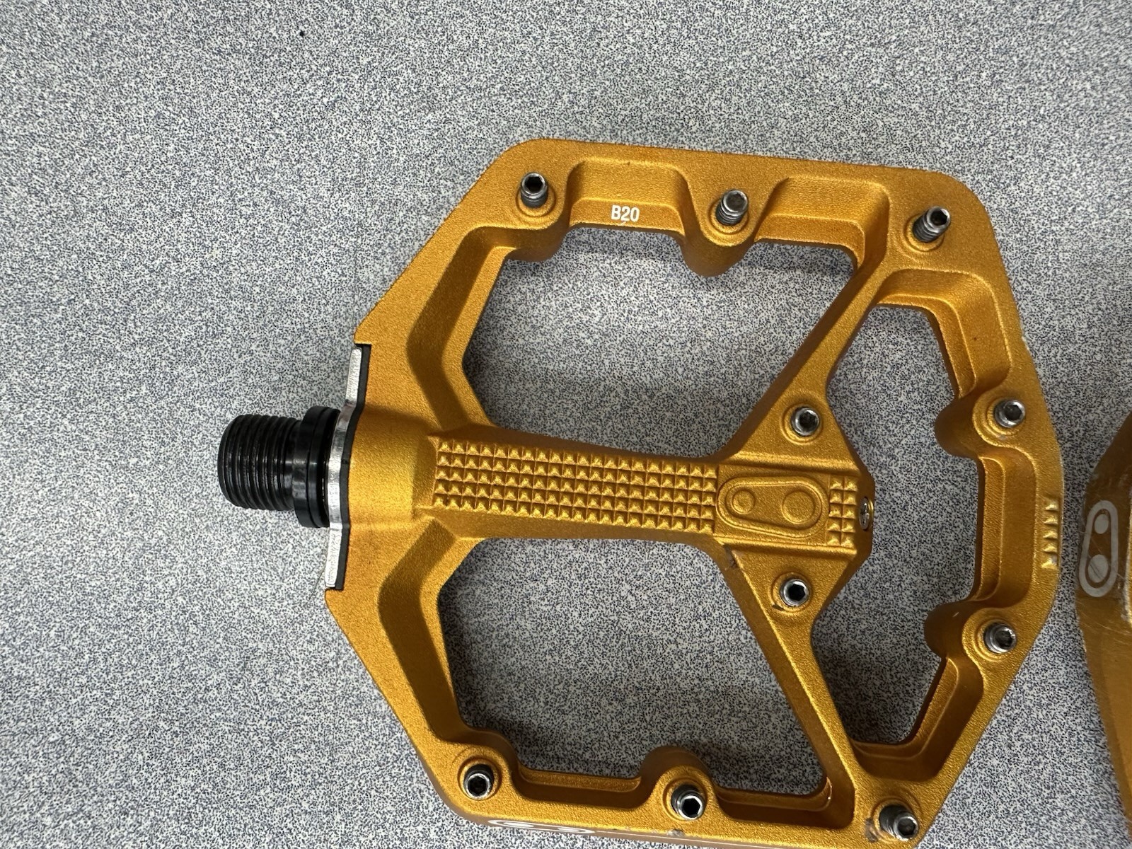 Crank Brothers Stamp 7 Small Platform MTB Pedals, Aluminum Orange