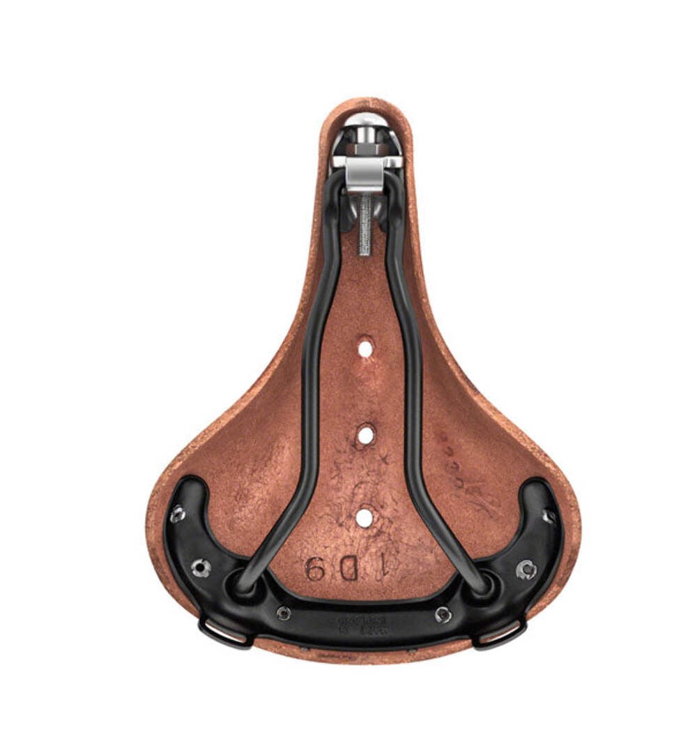 Brooks B17 Short Saddle – Steel, Antique Brown