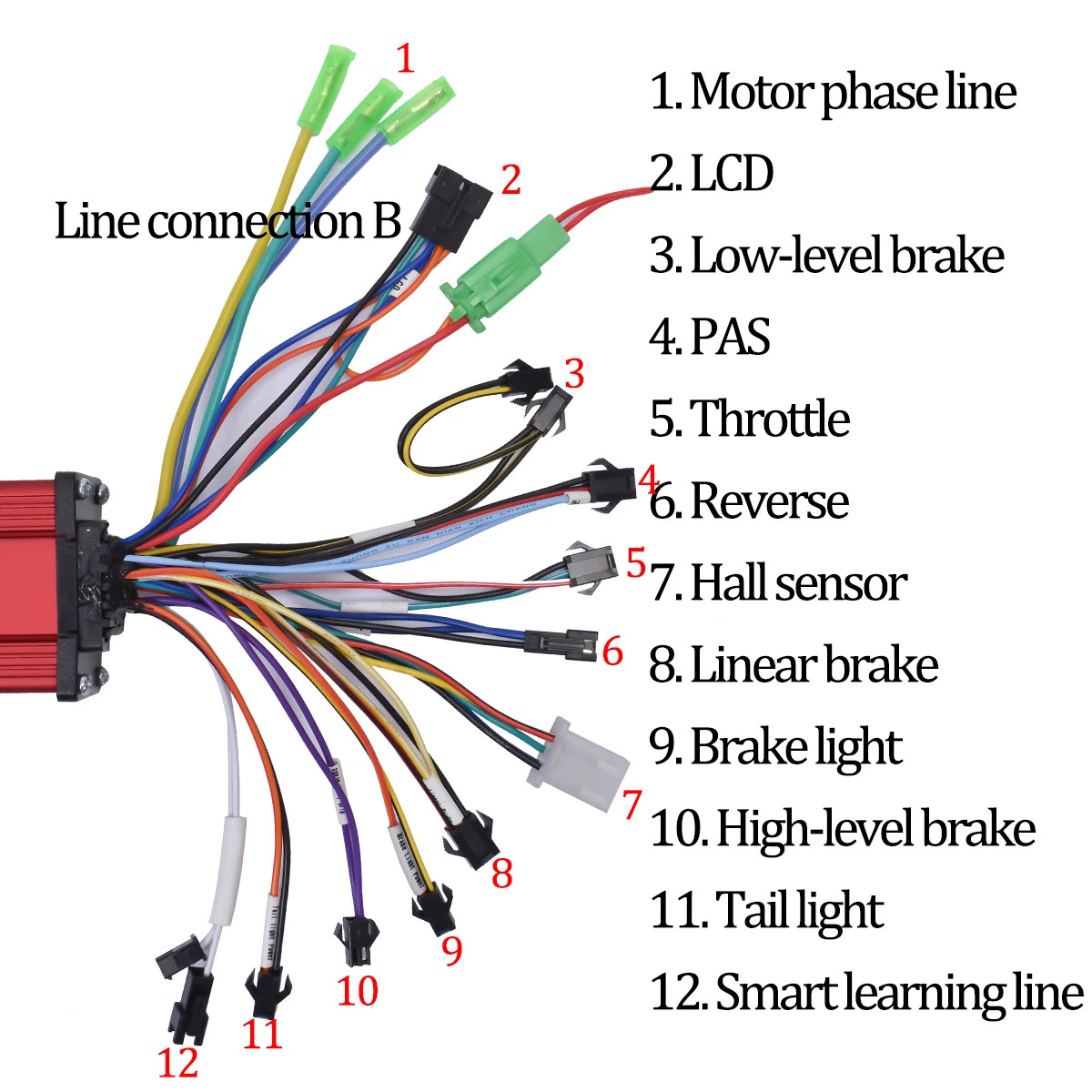 36V-60V 800W Square Wave Dual Drive BLDC Controller kit with LCD E-Bike Scooter