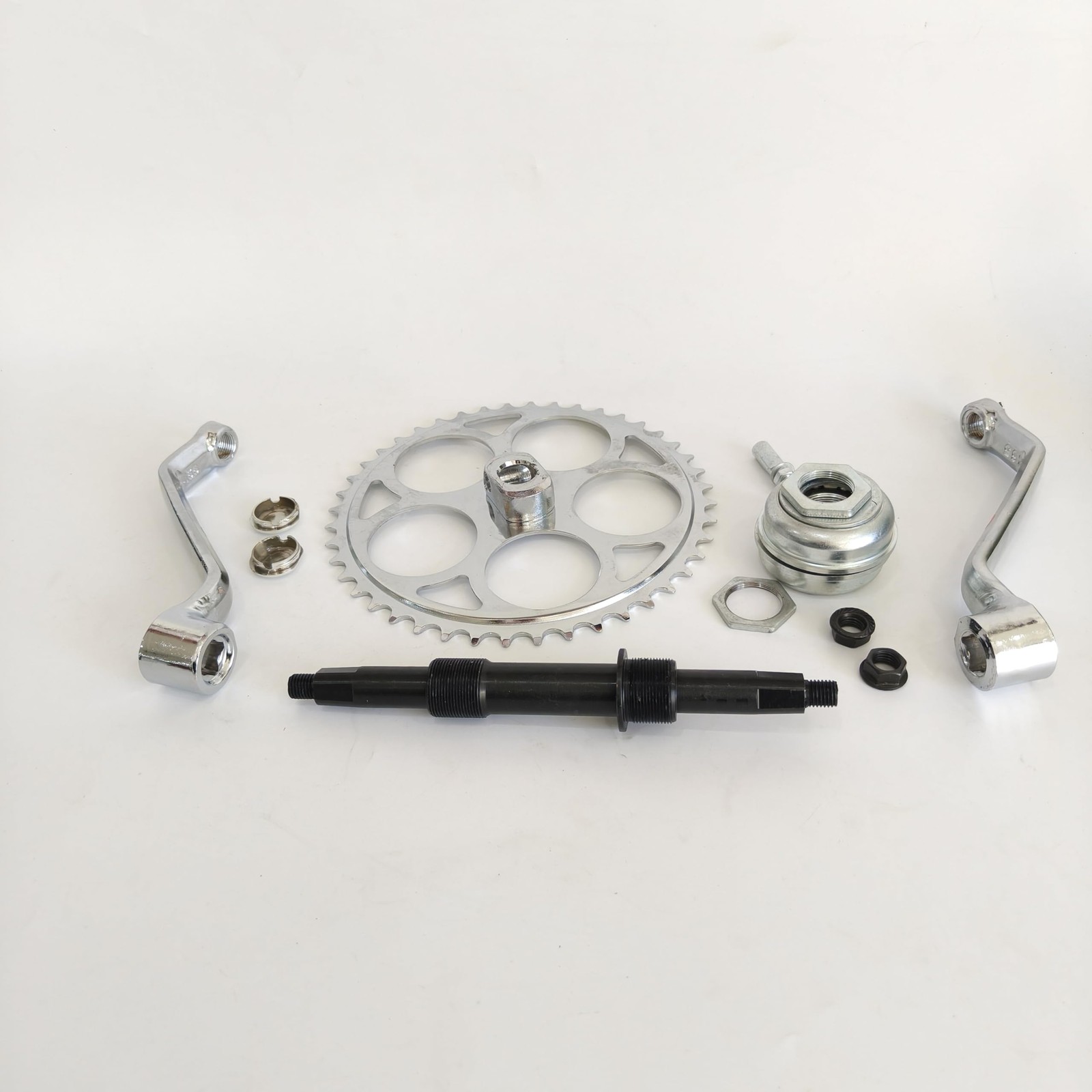 3 Pcs 44T Crank Assembly Conversion Kit Set Bottom Bracket Bicycle Part