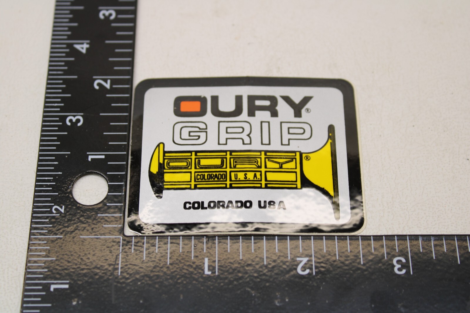 NOS OLD SCHOOL BMX STICKER DECAL – OURY GRIP – STOCK # 40