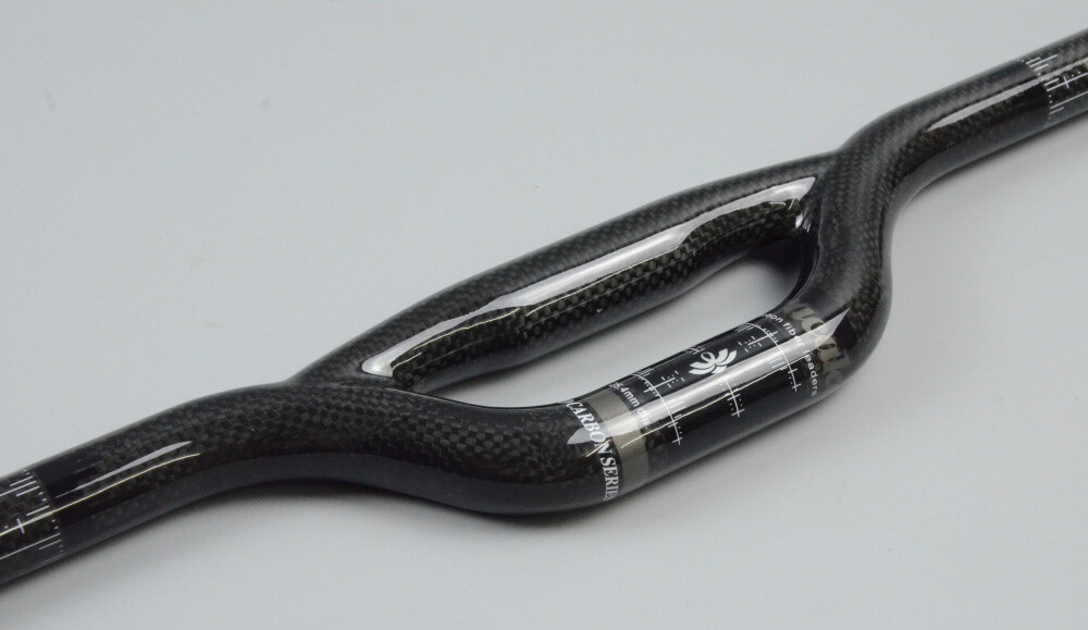 Carbon Fiber Riser Bar 31.8/25.4mm Mountain Folding Bike Handlebar Rise Up 55mm