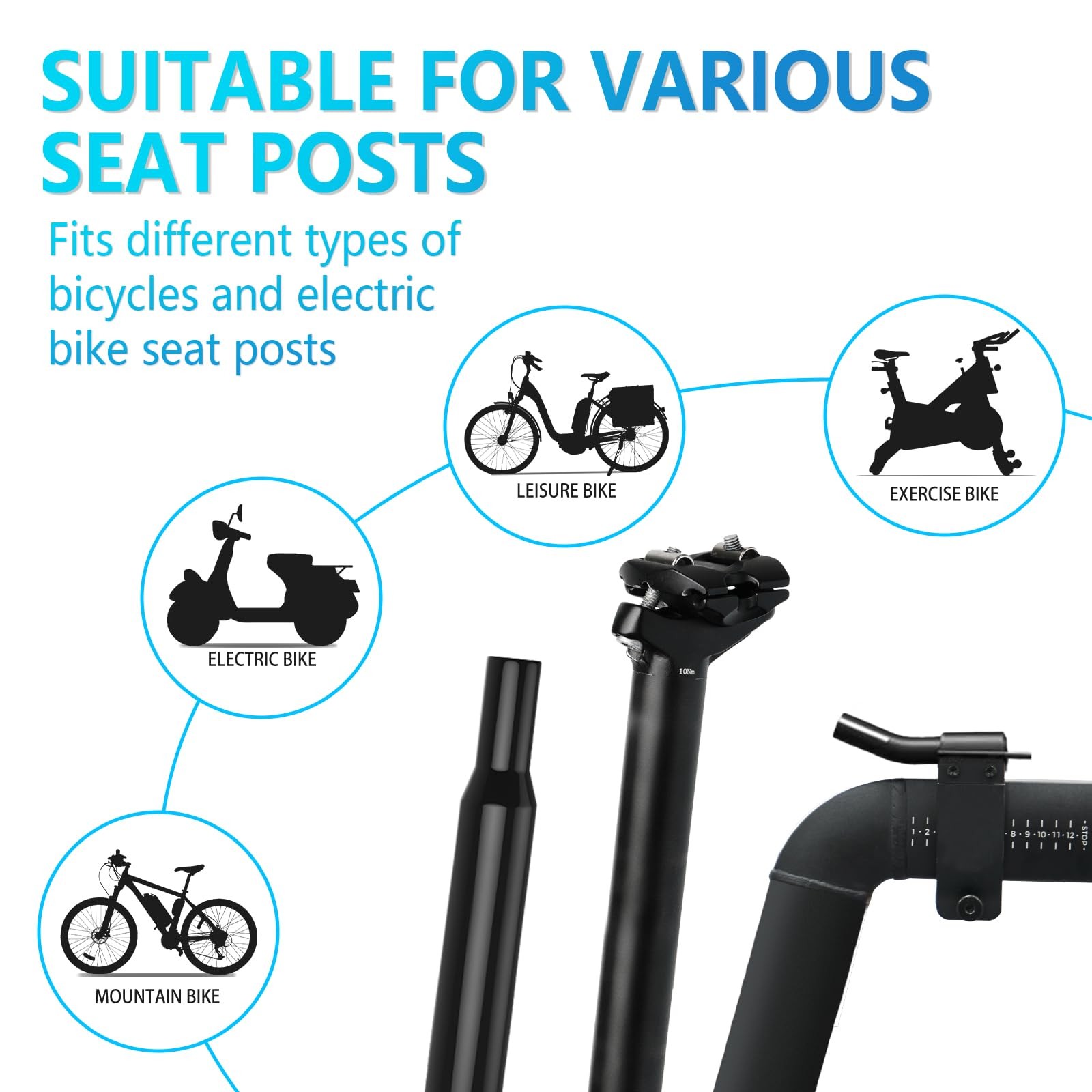 Noseless Bike Seat Cushion for Men & Women – Extra Padding & Wide Saddle Suit…
