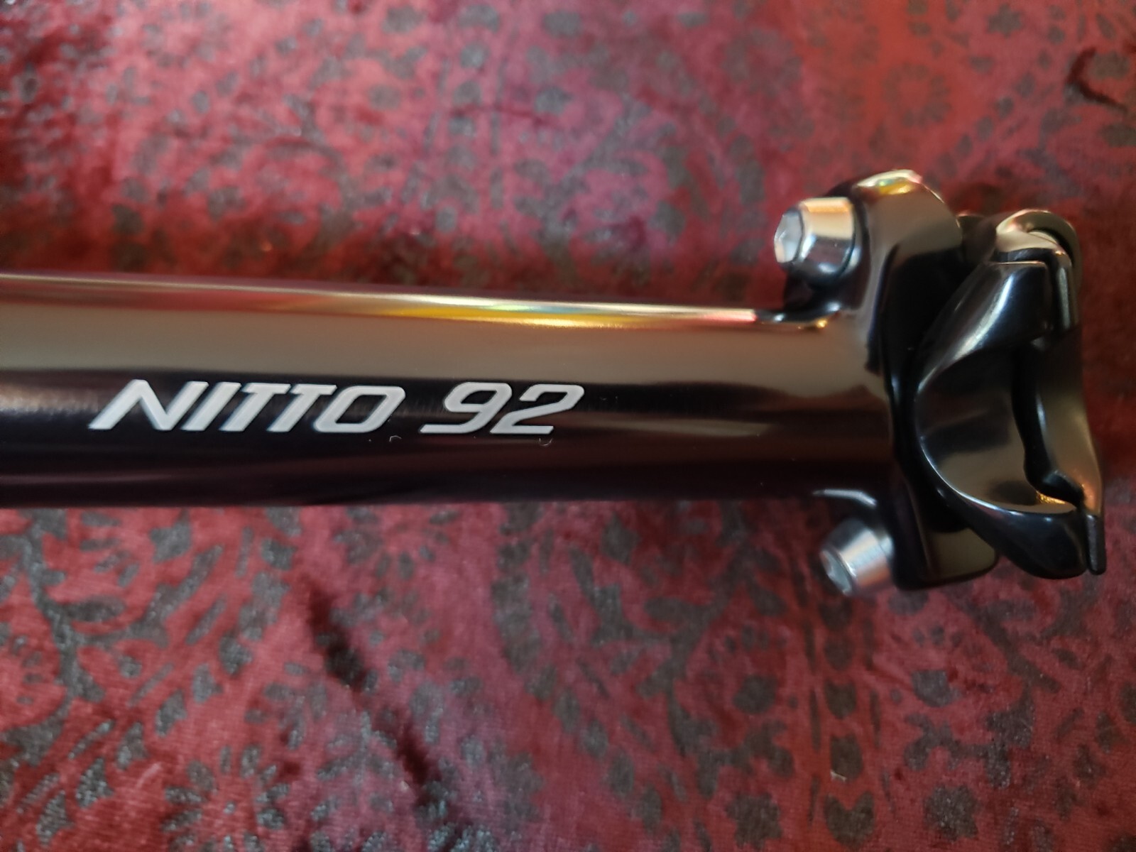 Nitto S-92 Seatpost 27.2 x 300mm 0° Offset Black