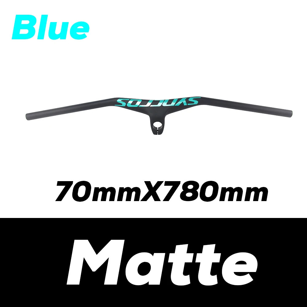 -17° Mountain Bike Handlebar Integrated Carbon Handlebar Width 800mm Stem 28.6mm
