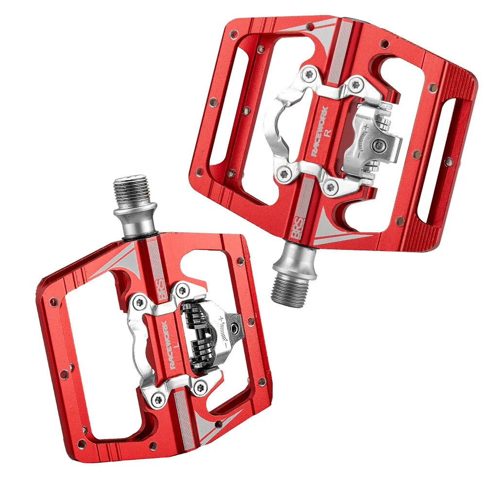 MTB Clipless Pedal Set Compact Double Function Power Meter Pedalen Platform