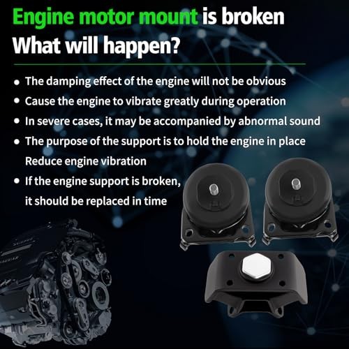 Engine Motor and Trans Mounts Compatible with Tacoma 2005-2015 4.0L V6