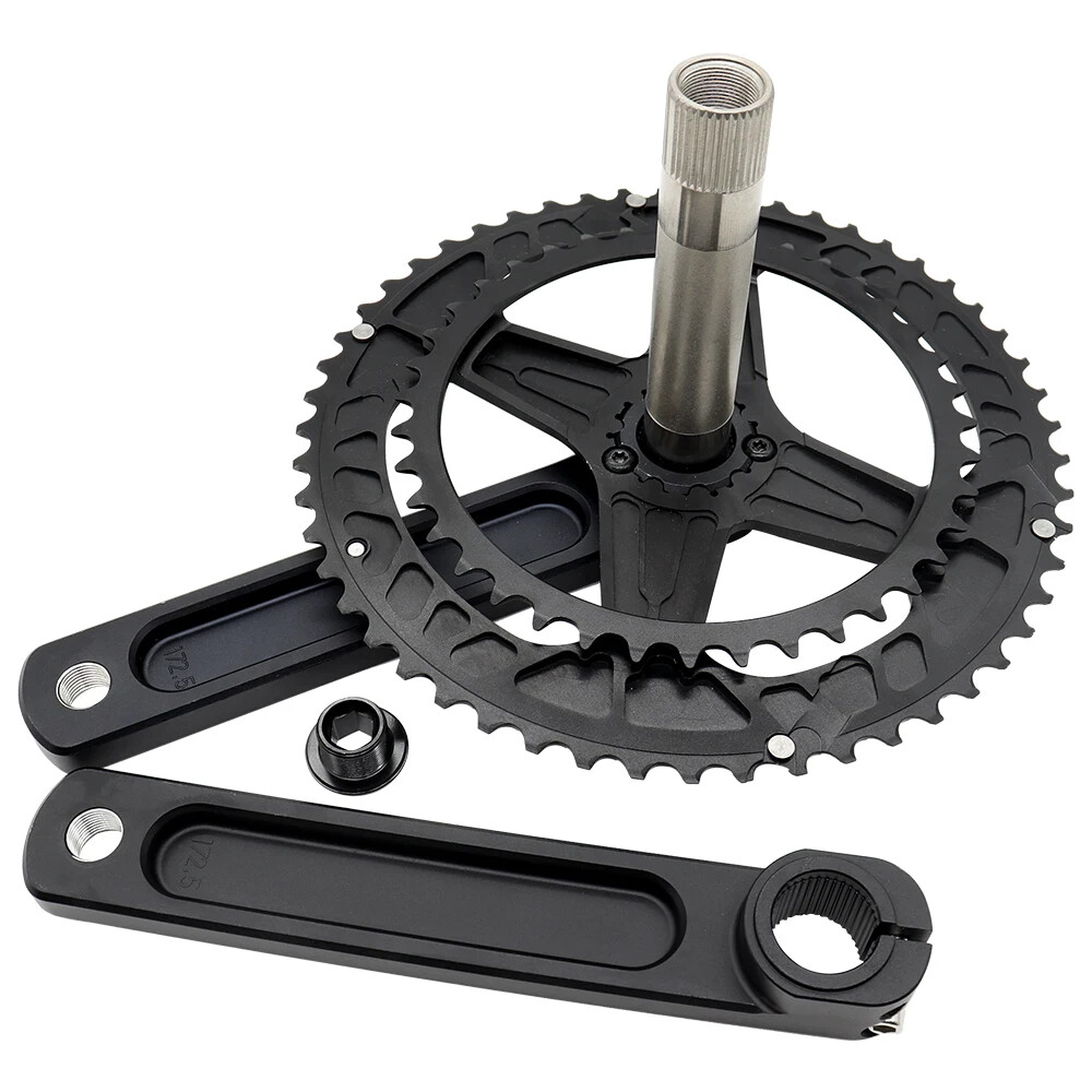 Road Bike Crankset Crank 170/172.5/175mm Double Chainwheel 50-34T/52-36T/53-39T