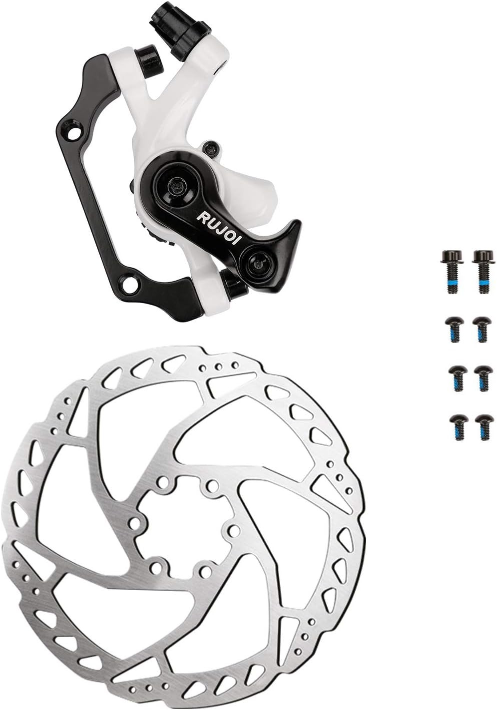 Bike Disc Brake Kit, Aluminum Front and Rear Caliper, 160Mm Rotor, Mechanic Tool