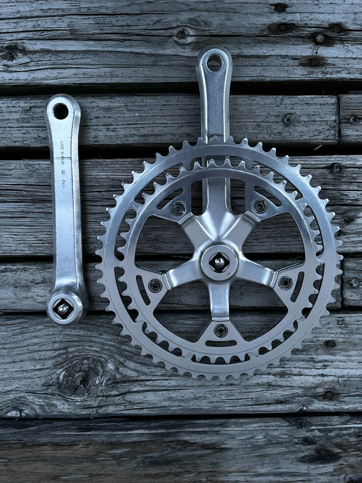 Campagnolo Victory 170mm 52/42 Crankset Crankset Vintage Aluminium