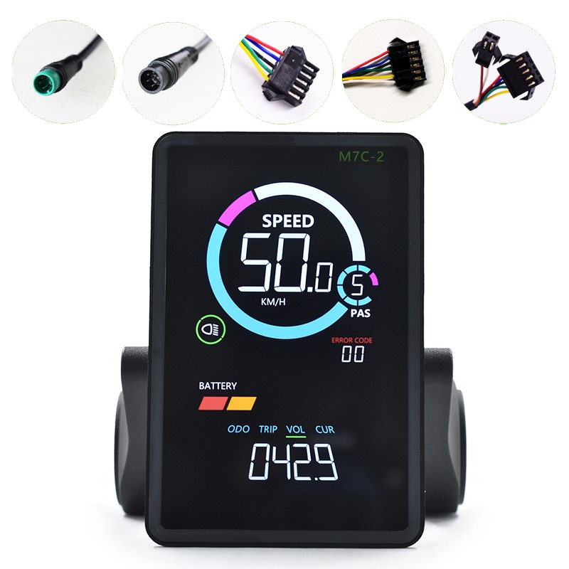 Compact Waterproof M7C-2 Ebike SM/Waterproof Display with UART 2 Display