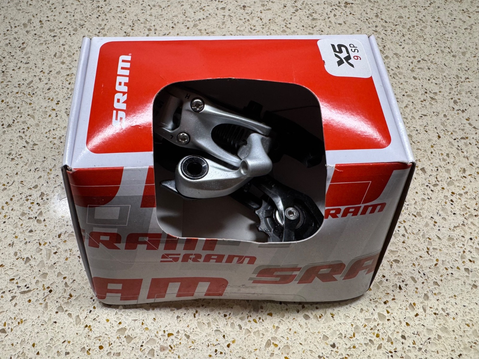 NEW SRAM X5 9sp Long Cage Rear Derailleur Silver