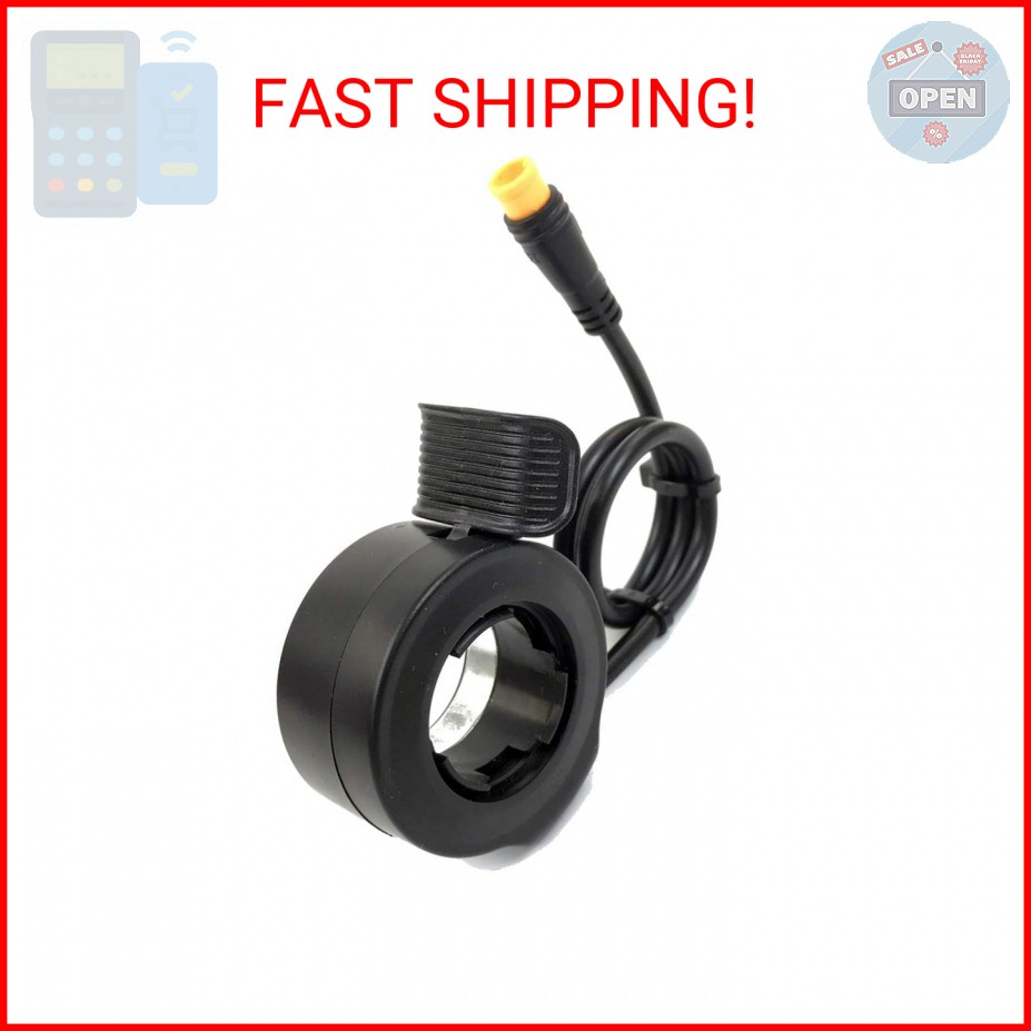 Schuck E-Bike Thumb Throttle 130X,Waterproof Accelerator,22.2mm/0.87in Handlebar