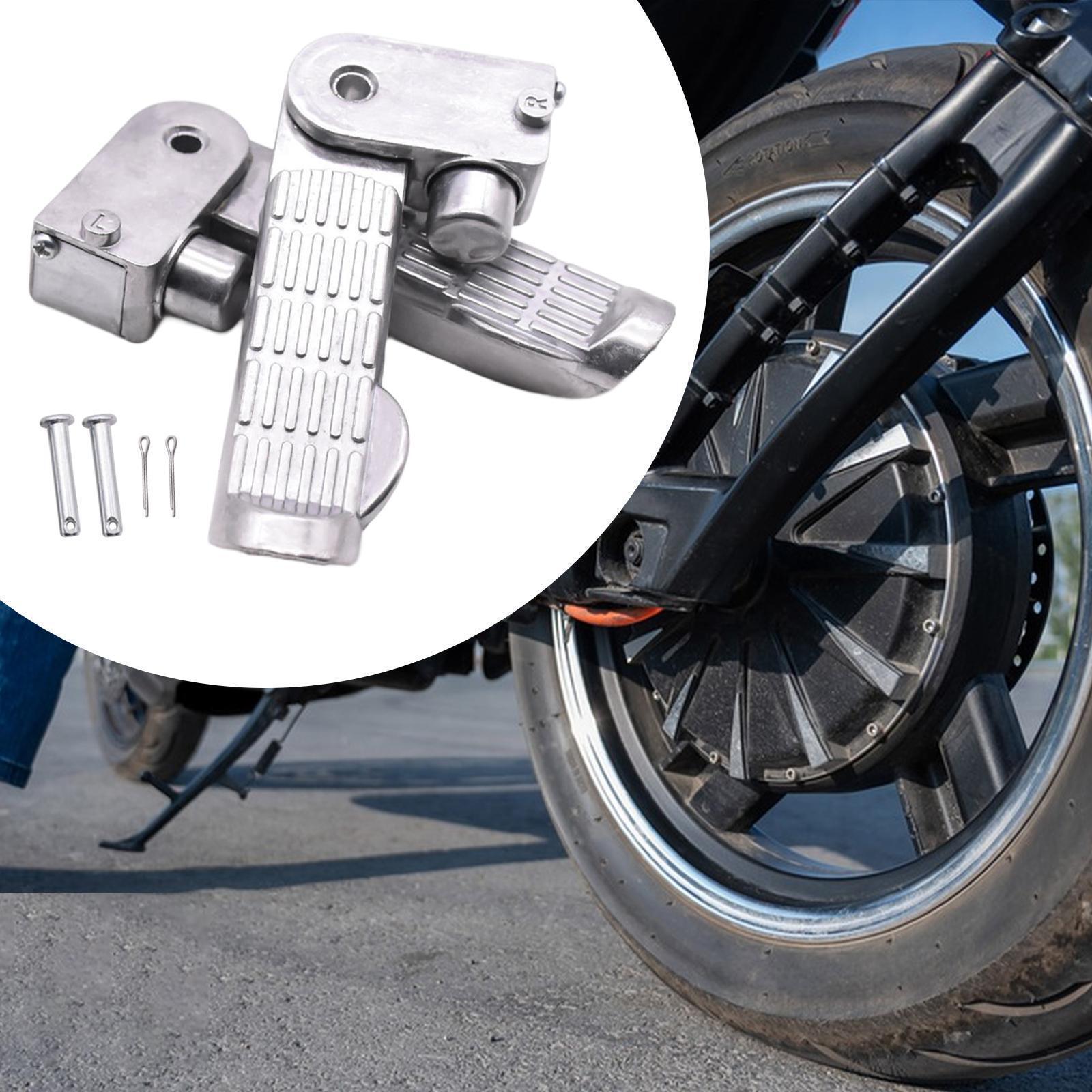 Universal Motorbike Footrest Foot Peg Accessory for E-bike Scooter Folding