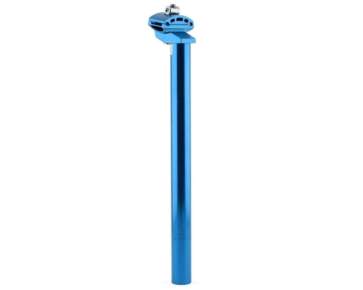 MCS Alloy Micro Adjust 25.4mm x 350mm Seat Post ALL BLUE