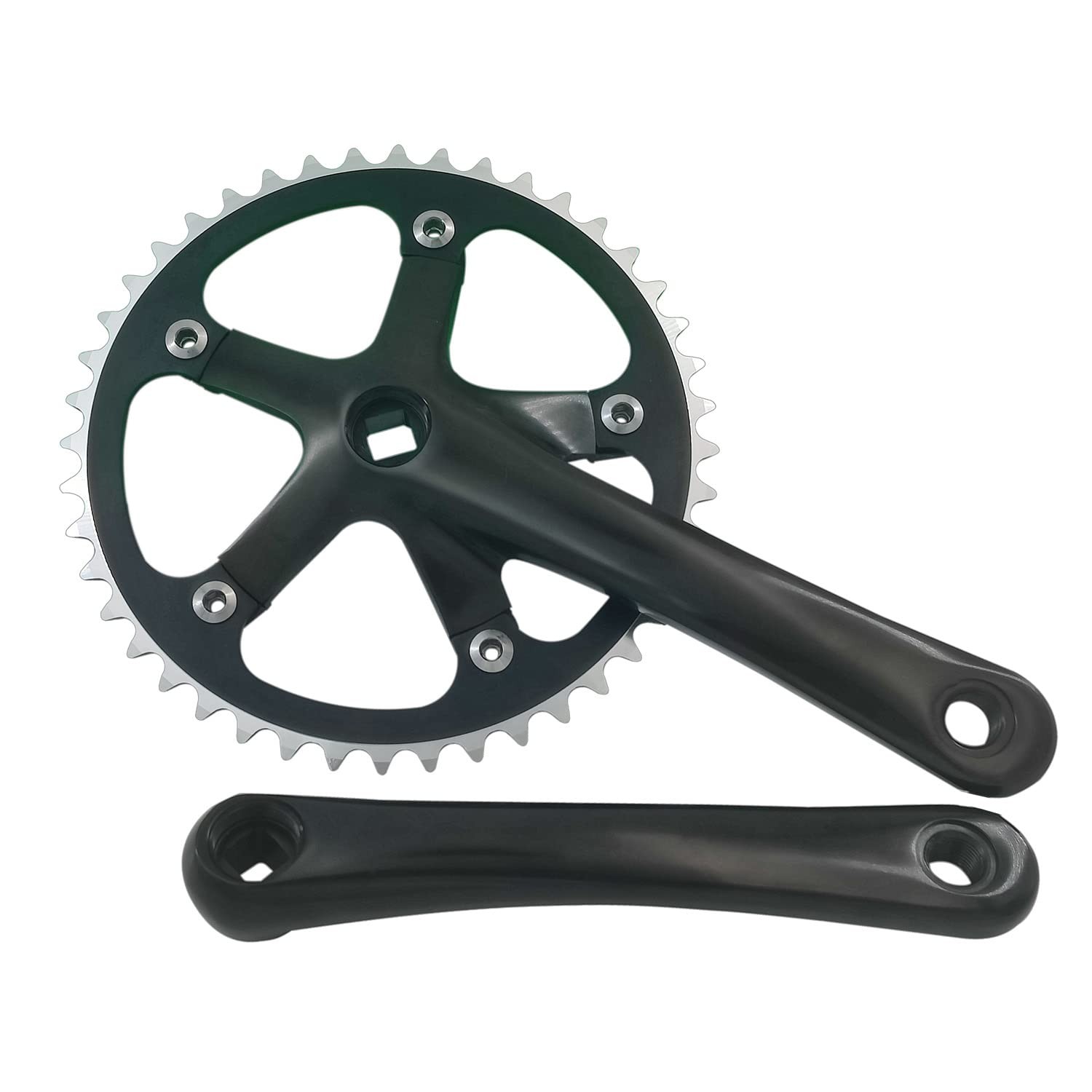 Urban Folding Bicycle Crankset Single Tooth Disc Chainring Wheel Crank Set