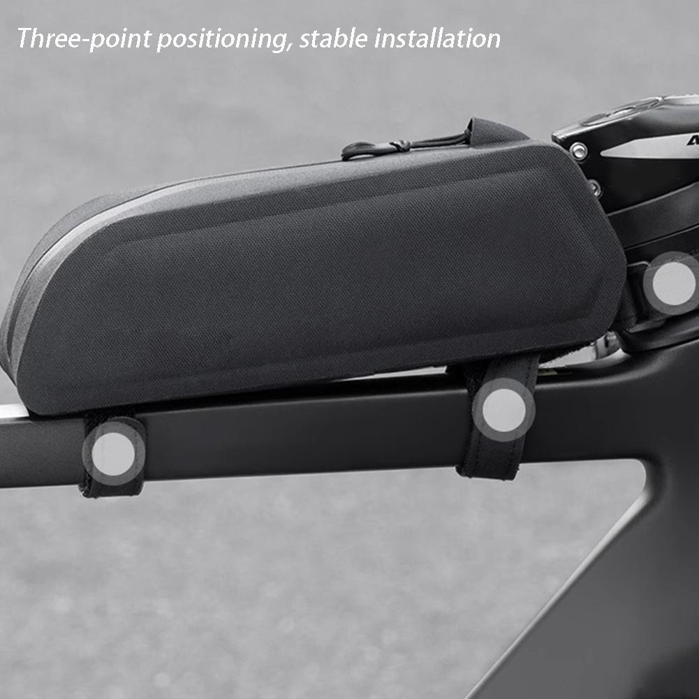 Bike Bag with Three Point Positioning for Secure Attachment and Riding