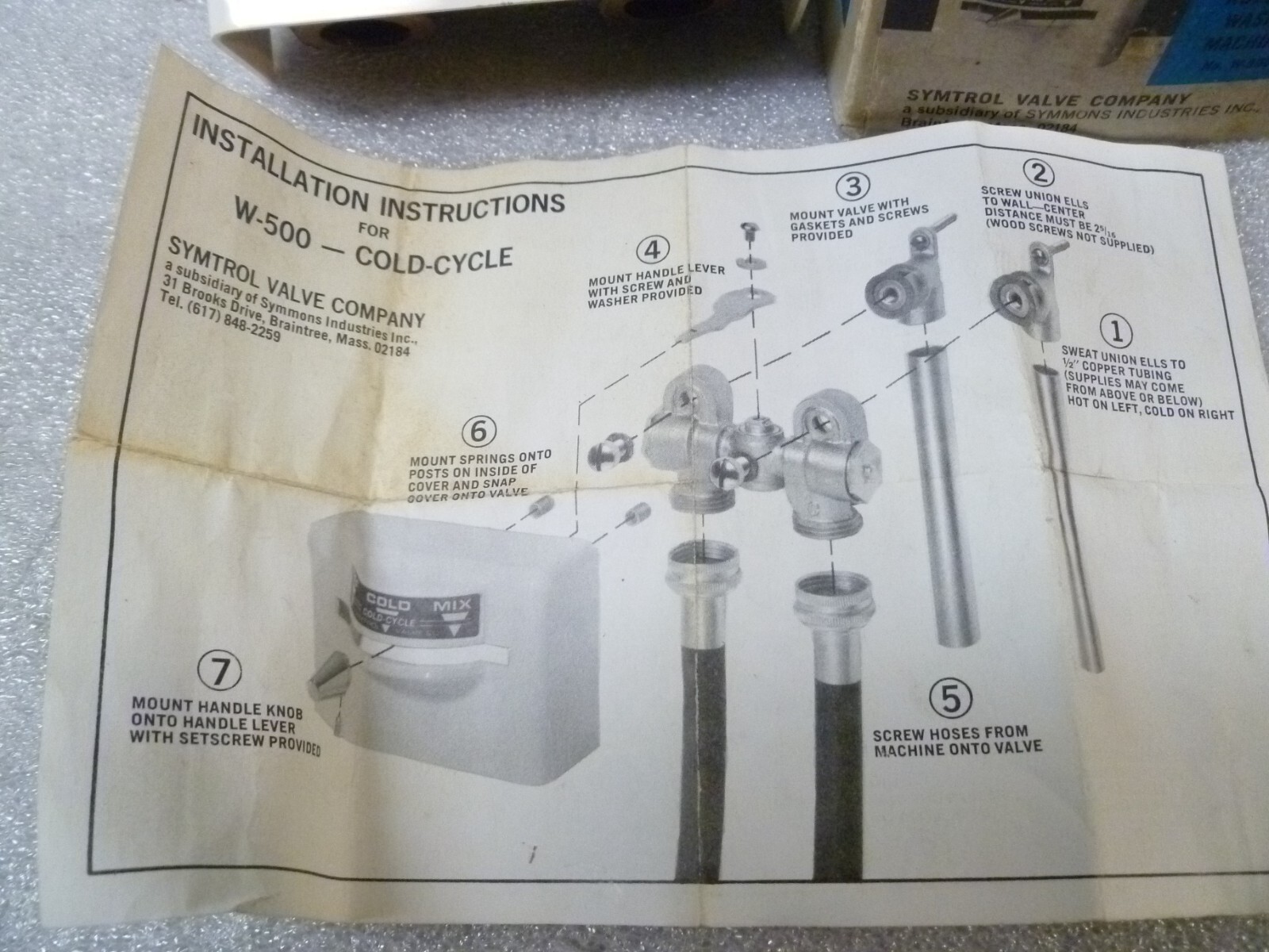 vintage cold cycle valve symtrol valve company**** #216
