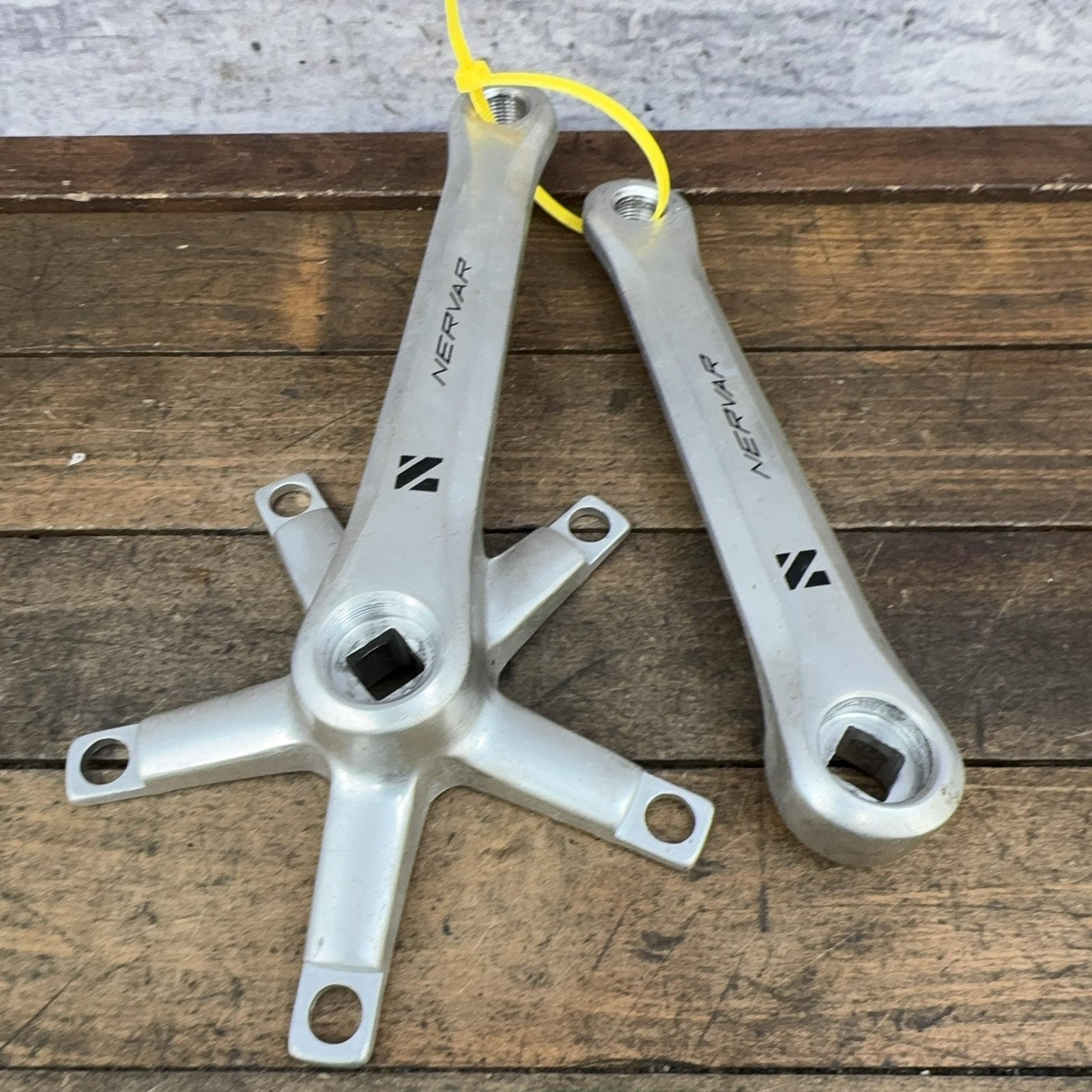 Vintage Nervar Crank Set 170 Mm 122 BCD NOS 9/16 Square Taper France Bike 80s