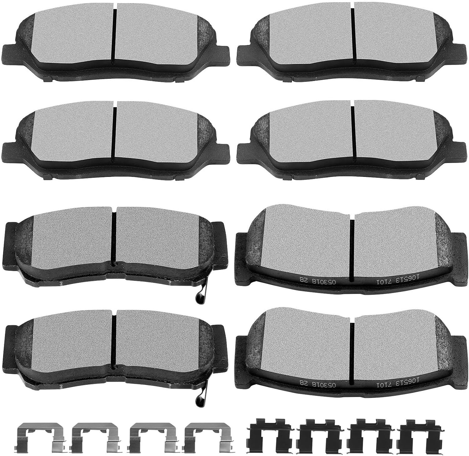 SCITOO D1202 D1297 Front Rear Ceramic Brake Pads Sets Fit For Hyundai For Santa