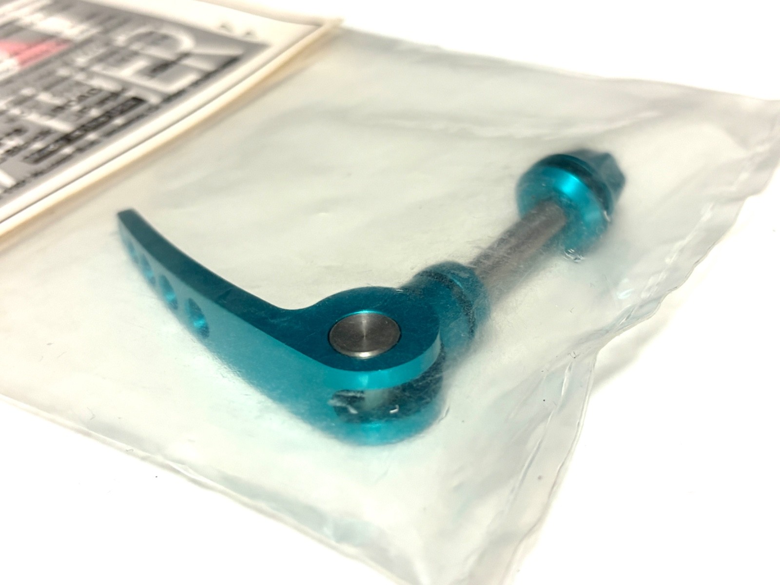 NOS FAT FEATHER Ti Rod QR Skewers Set Turquoise USA MTB 100/135mm