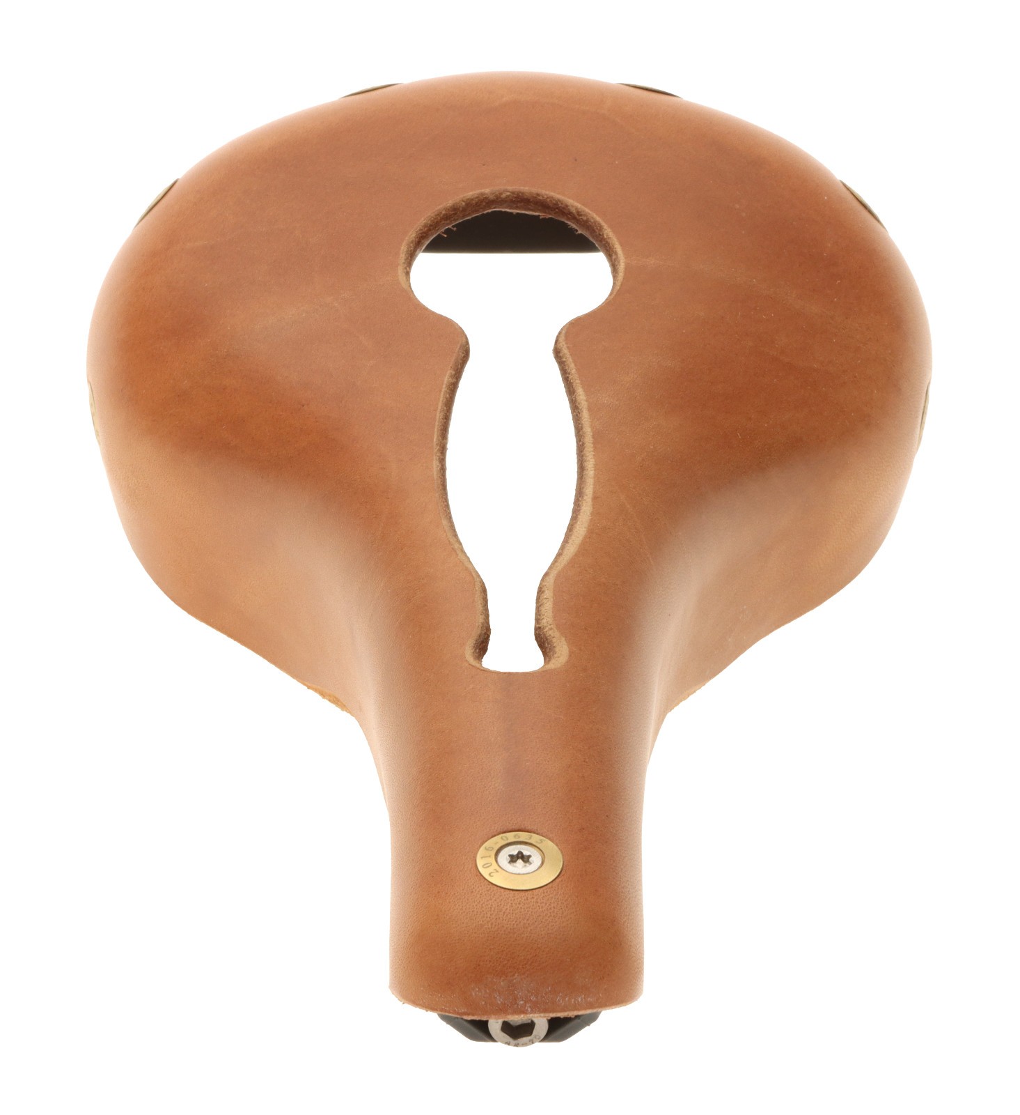 Gilles Berthoud Marie Blanque Open Saddle Steel Rails Leather Natural NEW NOS
